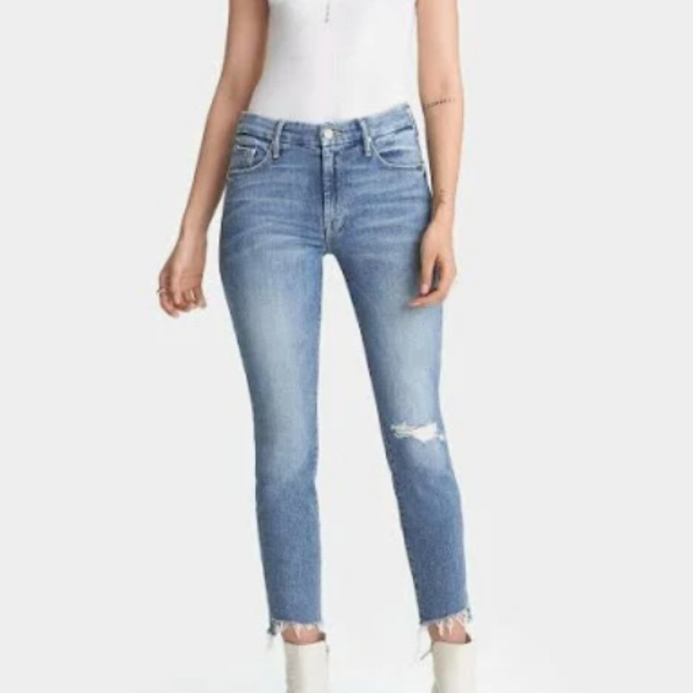 Mother Denim Looker Ankle Step Fray, Exposed Secret Sister Size 30